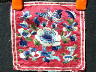 Antique Chinese Embroidered Applique photo