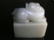 Acoin 2of10 Piece Xinjiang Hetian Qing Dy Pure White Jade From Collector Vr Vf Seals photo 3