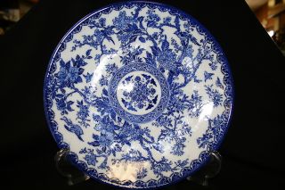 Antique Blue And White Imari Plate photo
