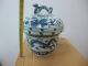 Rare Vintage Blue And White Porcelain Dragon Pot Good Luck For Years Dragon Pots photo 3