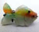 3 Antique Chinese Carved Green & Orange Jadeite Jade Fish Sterling Silver Pins Necklaces & Pendants photo 4