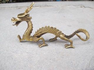 Copper Shining Dragon Chinese Old Ancient photo
