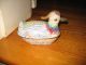 Chinese Canton Enamel Duck - Nicely Detailed Hand Painted W/ Metal Work Boxes photo 10