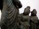 Antique Statue Buddha Teaching Enlightenment Gandharan Circa 2nd C India Hindu Statues photo 3