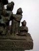 Antique Statue Buddha Teaching Enlightenment Gandharan Circa 2nd C India Hindu Statues photo 5