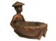 A Figure Ashtray,  Detailed Carved From One Piece Of Wood Other photo 2
