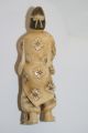 Vintage Carved Ox Bone Figurine Of Servant Peasant Netsuke photo 4