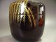 Japanese Antique Lacquer Famous Tea Caddy Weeping Willow Makie Wooden Natsume Tea Caddies photo 4
