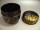 Japanese Antique Lacquer Famous Tea Caddy Weeping Willow Makie Wooden Natsume Tea Caddies photo 7