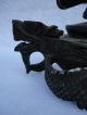 Chinese Black Stone Carving Censer.  Dragon And Pheonix Incense Burners photo 2