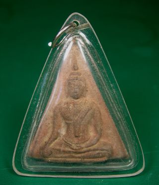 Old Phra Nang Paya Pim Yai Buddha Tablet Amulet Pisanulok Waterproof Pendant photo