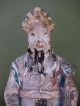 19th Century Chinese Standing Ceramic Elder - Interesting Colorful Patina Buddha photo 6