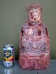 19th Century Laquer Chinese Figure Seated On Chair - Elder With Great Patina Buddha photo 2