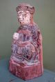 19th Century Laquer Chinese Figure Seated On Chair - Elder With Great Patina Buddha photo 3