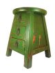 Chinese Pretty Green Color 3 Drawer Round Stool/stand Other photo 1