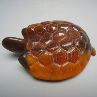 19th Century Hand - Carved Longevity Turtle Horseshoe Nr photo