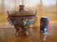 Antique Meiji Era Period Japanese Champleve Koro Censer,  Incense Burner,  Urn Other photo 10