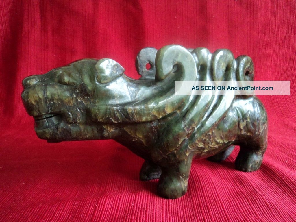 Fine Chinese Carved Jade Kirin Other photo