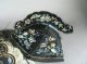 19th C.  Chinese Silk Needlework Collars,  Child ' S Hat,  Robe Appliques Robes & Textiles photo 8