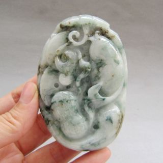 Chinese Carved Fish Statues (100% Natural Burma Jadeite A Jade) photo