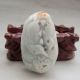 Chinese Carved Fish Statues (100% Natural Burma Jadeite A Jade) Other photo 1