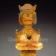 Chinese Gold - Gilt & Jade Statue - Ancient General Nr Men, Women & Children photo 1