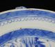 Antique Blue & White Canton China,  Export Porcelain - - Rare,  Round,  Hot Water Dish Boxes photo 3