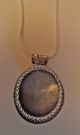 Large Turquoise Sterling Silver Pendent With Chain From Bhutan Buddha photo 4