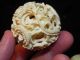 Vintage Oriental Chinese Carved Ox Bone Puzzle Ball & Figural Kwan Yin Stand Other photo 4