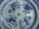 Rare 18thc Qianlong Blue & White Auspicious Symbol Plate Bowls photo 1