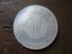 1 Chinese Mother Of Pearl Round Initialed Gaming Counter,  Token,  Chip.  Nacra Other photo 1