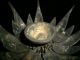 Collectable China Life Tool Bronze Lotus Shape Tortoise Statue Foot Light Lamp灯 Other photo 9