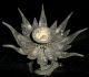 Collectable China Life Tool Bronze Lotus Shape Tortoise Statue Foot Light Lamp灯 Other photo 8