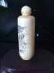 Antique Chinese Ox Bone Snuff Bottle, Other photo 2