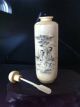 Antique Chinese Ox Bone Snuff Bottle, Other photo 5