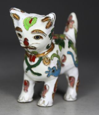 Chinese Closionne Wonderful Handwork The Cat Appearance Statue photo