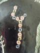 Famille Rose Porcelain Vase Rare Old 19th Century Meiping Black Background Vases photo 11