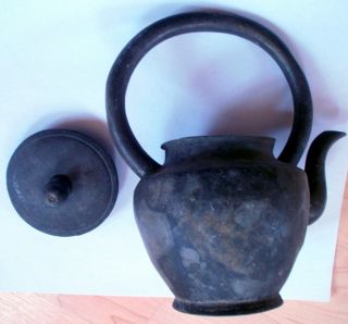 Chinese Antique Teapot With Lid photo