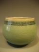 Japan Japanese Celadon Green Pottery Tea Cup Strainer & Lid 20th C. Glasses & Cups photo 4