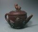 Old Chinese Yixing Pottery Covered Teapot With Dog Finial Teapots photo 1