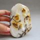 232g Chinese Hetian Ziliao Jade Carved Lotus Fish Statue Carving Other photo 1