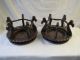 Antique Chinese Carved Two Pair Wood Stand Display Plate,  Bowl Vase Statue Vases photo 5