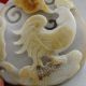 225g Chinese Hetian Ziliao Jade Carved Rooster Statue Carving Other photo 3