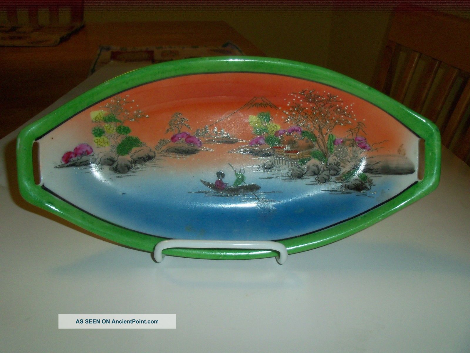 Authentic Vintage Japanese Porcelain Dish Plates photo