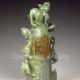 Chinese Hetian Jade Statue - Foo Dog & Bell Nr Foo Dogs photo 4