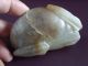 Chinese White Jade Carving Toad Big Other photo 5