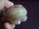 Chinese White Jade Carving Toad Big Other photo 6