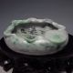 100% Natural Jadeite Jade Hand - Carved Brush Washer Nr/xy1947 Brush Washers photo 4