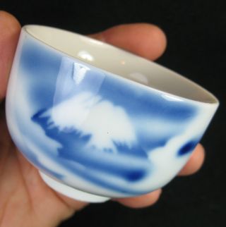 Antique 100+ Year Old Meiji Era Mt Fuji Scenic Imari Japanese Ceramic Tea Cup photo