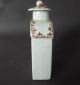 Antique 1790 - 1829 Chinese Export Porcelain Tea Caddy Grapes W Leaf Vine Pattern Tea Caddies photo 7